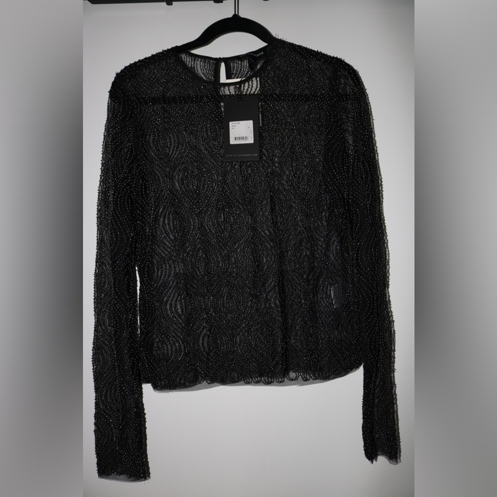 NWT-StyleStalker beaded top- size medium